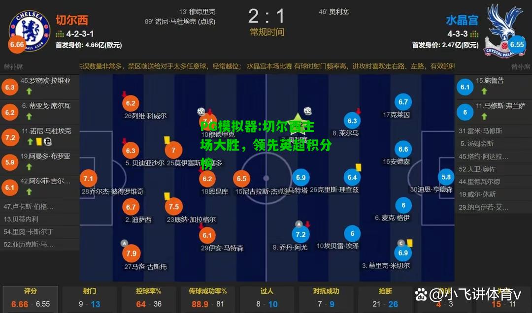 切尔西主场大胜，领先英超积分榜